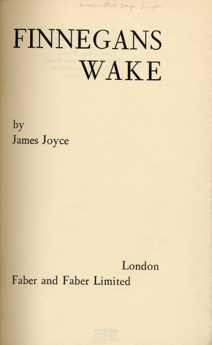 Finnegans Wake-End